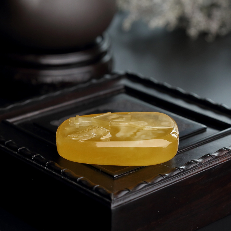 波罗的海蜜蜡和平鸽吊坠-红掌柜