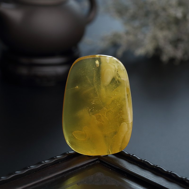 天然金包蜜鸡油黄蜜蜡-红掌柜