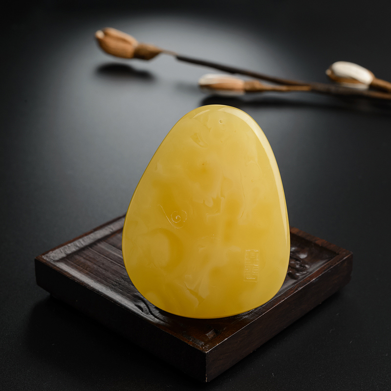 鸡油黄蜜蜡-红掌柜