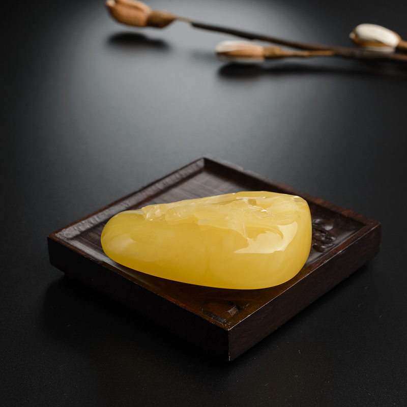 蜜蜡吊坠-红掌柜