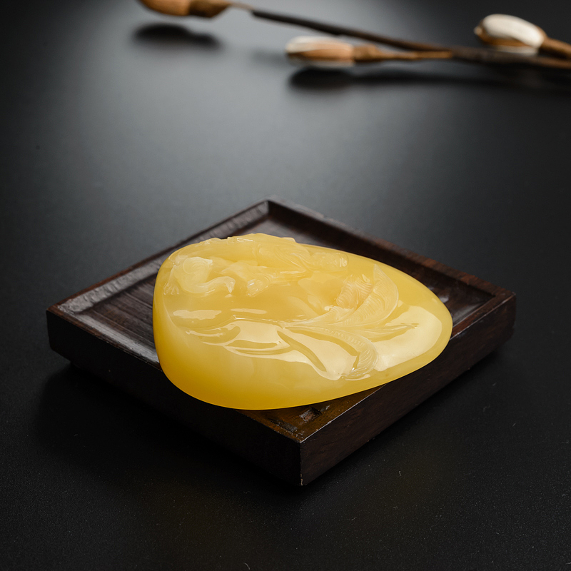 蜜蜡挂件-红掌柜