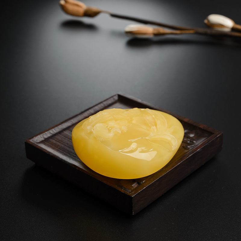 天然蜜蜡吊坠-红掌柜