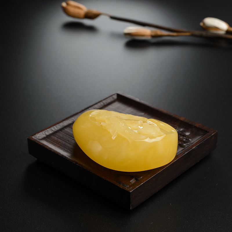 波罗的海蜜蜡吊坠-红掌柜