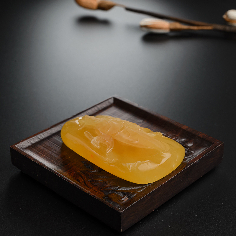 满蜜糖色蜜蜡-红掌柜