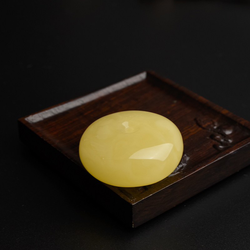 满蜜蜜蜡平安扣吊坠-红掌柜