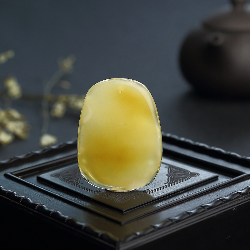 波罗的海天然蜜蜡弥勒佛吊坠-红掌柜