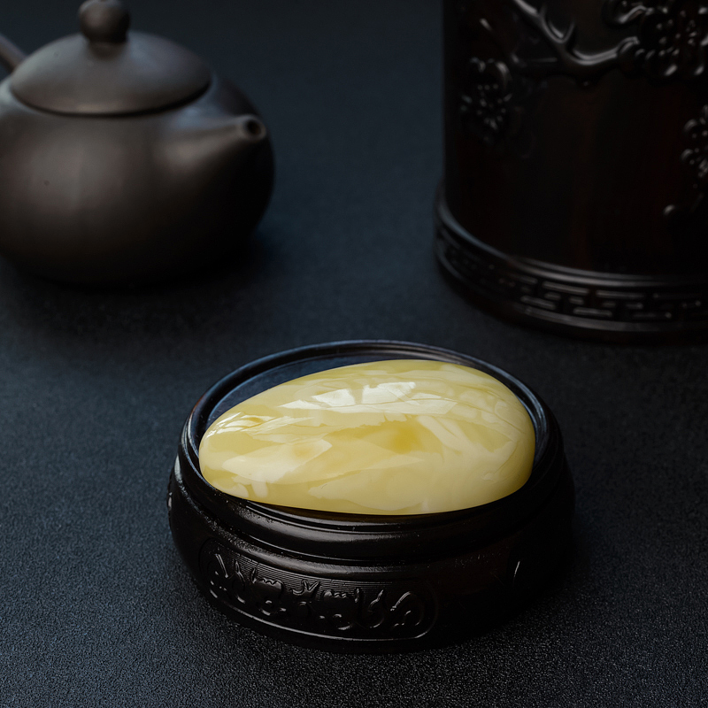 天然满蜜黄白蜜蜜蜡随形吊坠 - 红掌柜