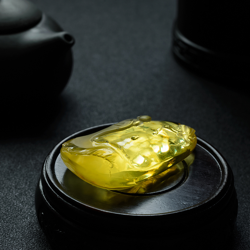 波罗的海鸡油黄蜜蜡悟道吊坠 - 红掌柜