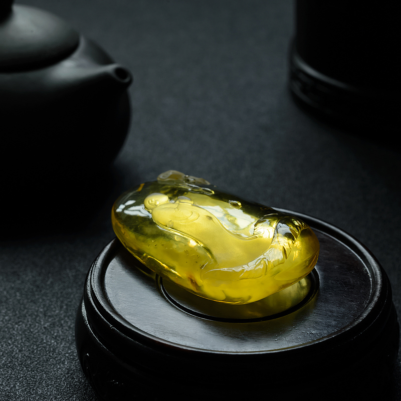 波罗的海金包蜜蜜蜡悟道吊坠 - 红掌柜