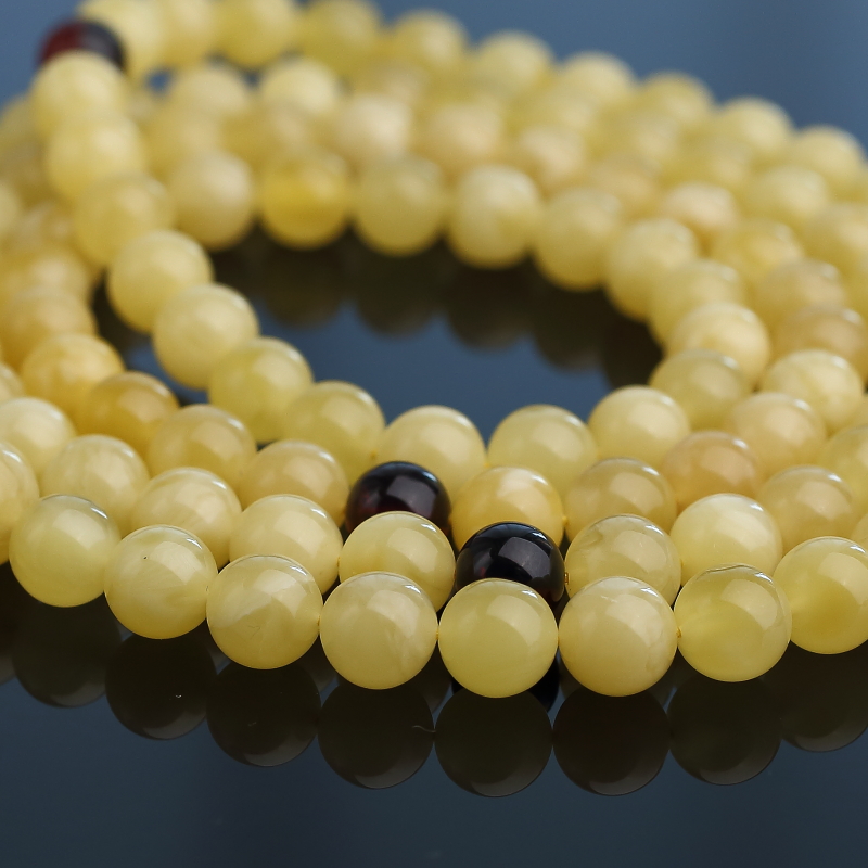 蜜蜡108手串-红掌柜