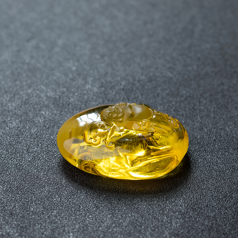 金绞蜜鸡油黄蜜蜡佛吊坠 - 红掌柜