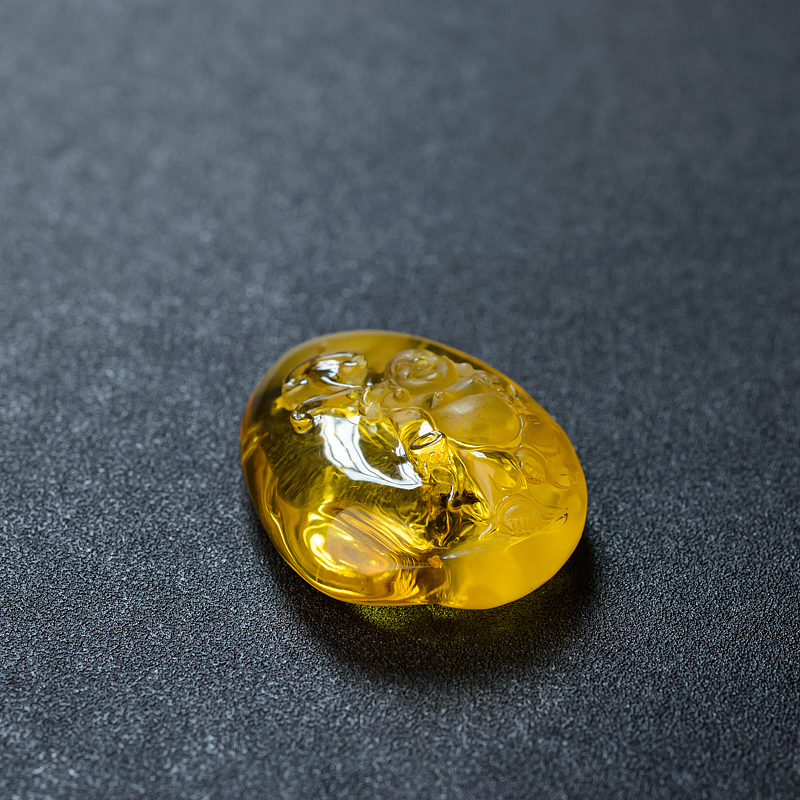 波罗的海金绞蜜鸡油黄蜜蜡佛吊坠 - 红掌柜