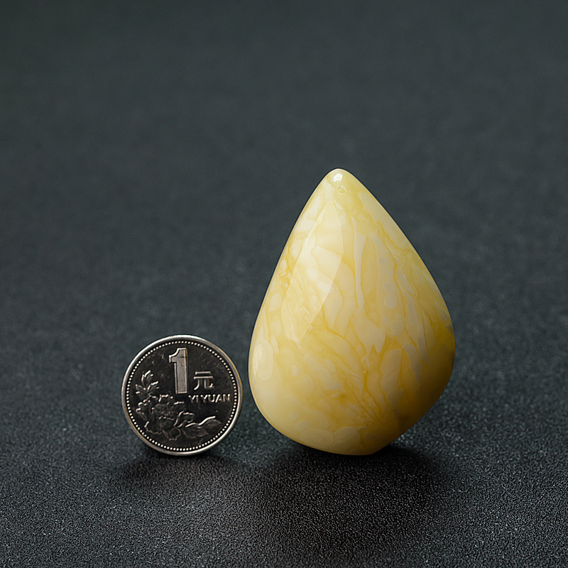 波罗的海白花蜜蜜蜡吊坠-红掌柜