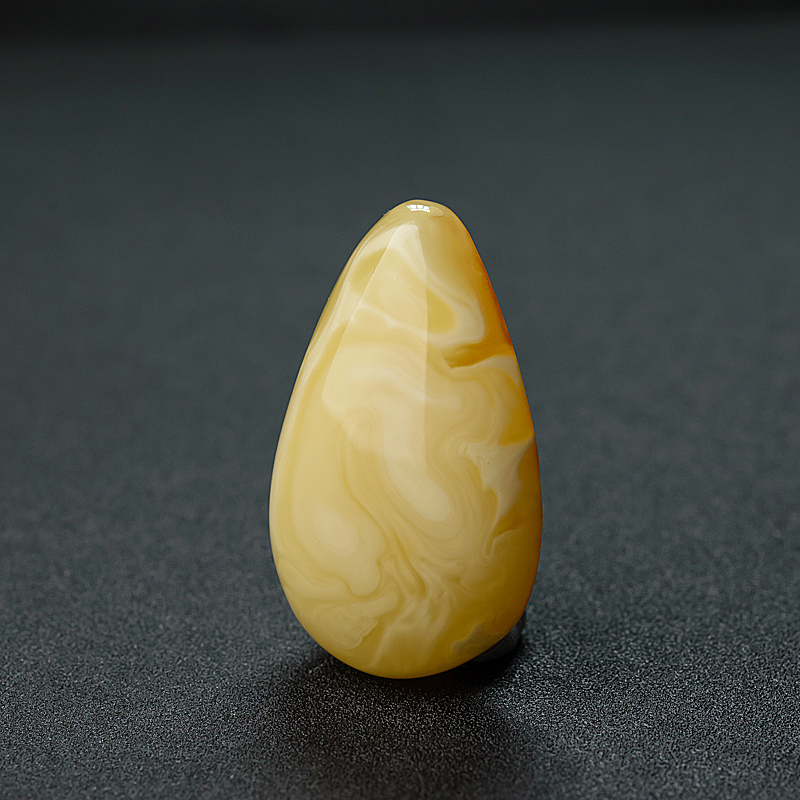 天然带皮白花蜜蜜蜡随形吊坠-红掌柜