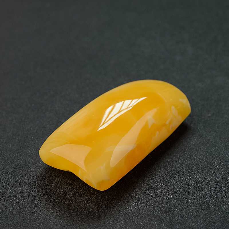 鸡油黄蜜蜡无事牌吊坠-红掌柜