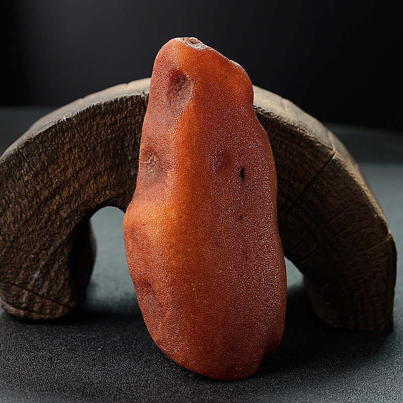 带皮褐黄蜜蜡原石 - 红掌柜