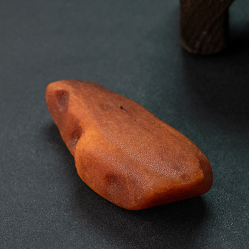 波罗的海带皮褐黄蜜蜡原石 - 红掌柜