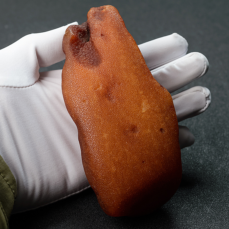 天然带皮蜜蜡原石 - 红掌柜