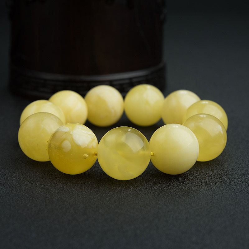 天然蜜蜡手串-红掌柜