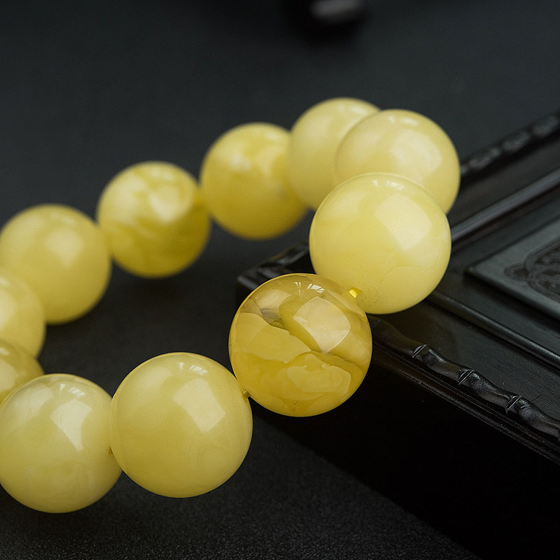 天然蜜蜡手串-红掌柜