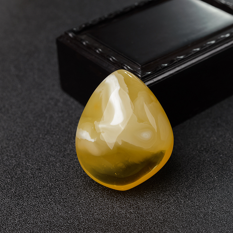 波罗的海天然白花蜜蜡随形吊坠-红掌柜