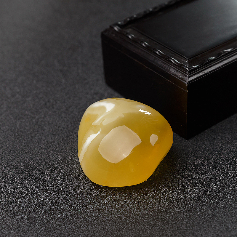 波罗的海天然白花蜜蜡吊坠-红掌柜