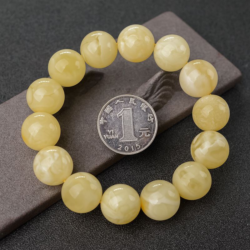 天然蜜蜡手串-红掌柜