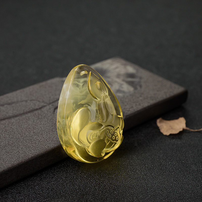 波罗的海鸡油黄金绞蜜悟道吊坠-红掌柜