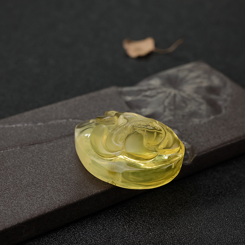 波罗的海天然鸡油黄悟道吊坠-红掌柜