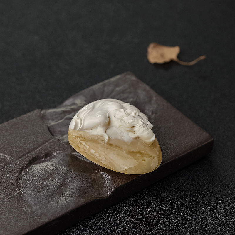 白蜜李白醉酒吊坠-红掌柜