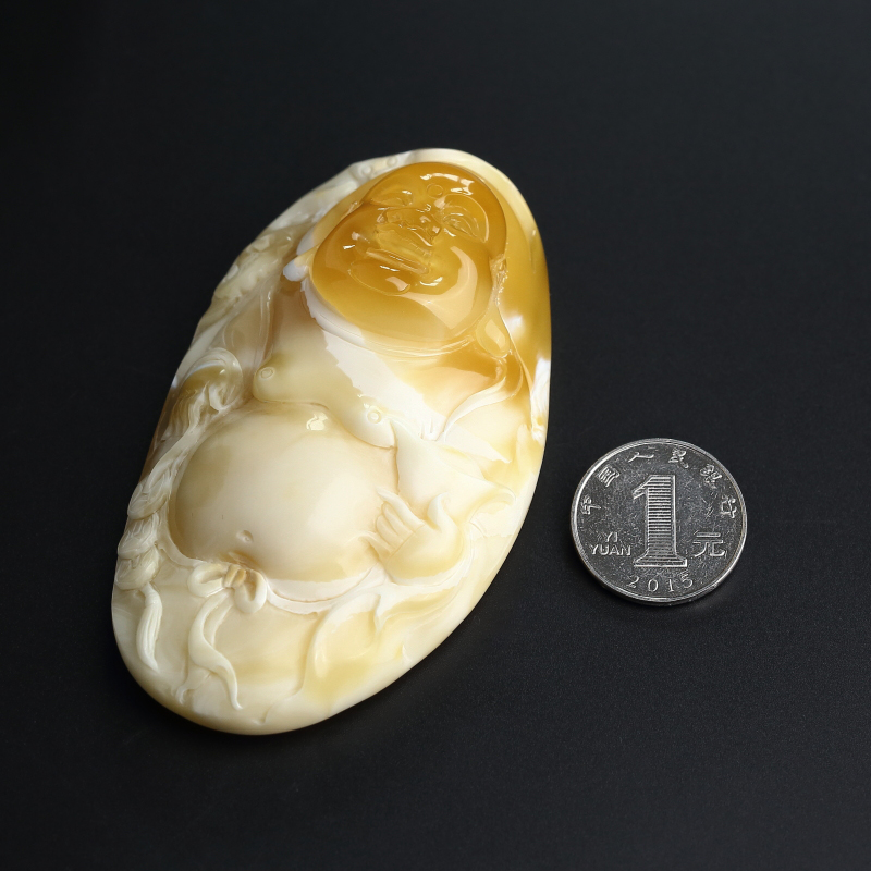 蜜蜡吊坠-红掌柜