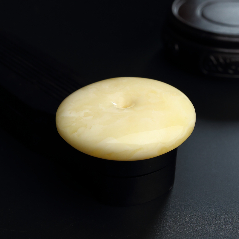 波罗的海天然白花蜜蜜蜡吊坠-红掌柜