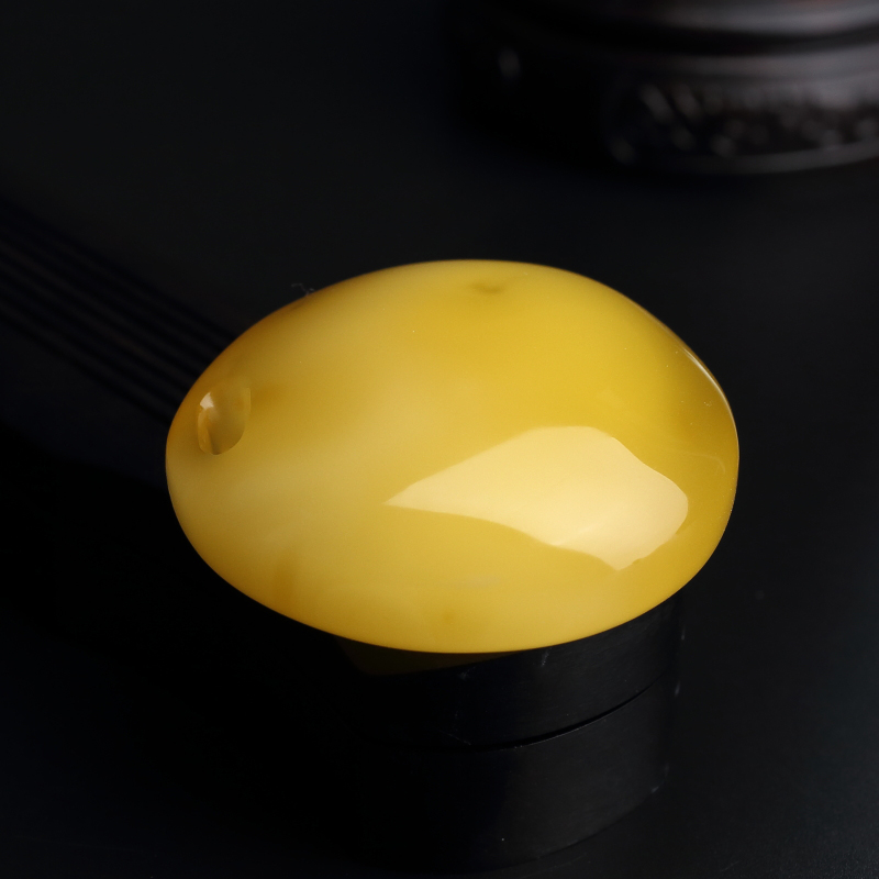 波罗的海天然蜜蜡蛋面吊坠-红掌柜