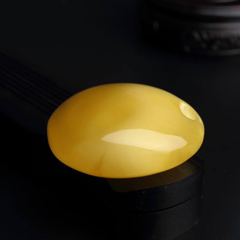 波罗的海天然鸡油黄蜜蜡吊坠-红掌柜