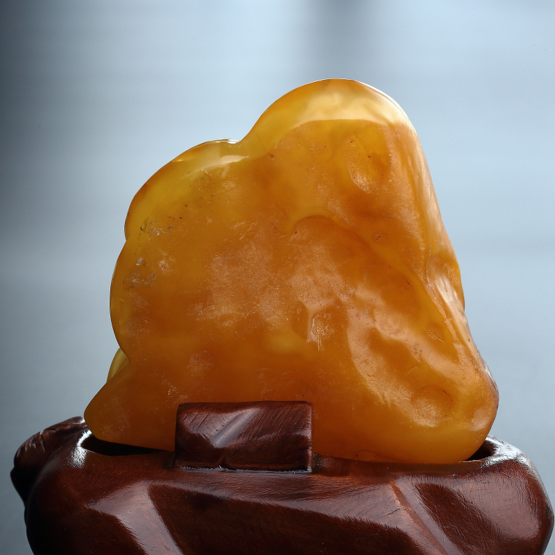 蜜蜡弥勒佛摆件 - 红掌柜