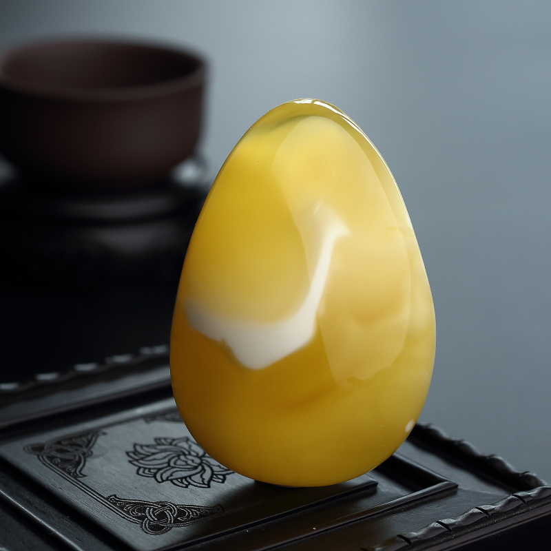 波罗的海天然白花蜜随形吊坠 - 红掌柜