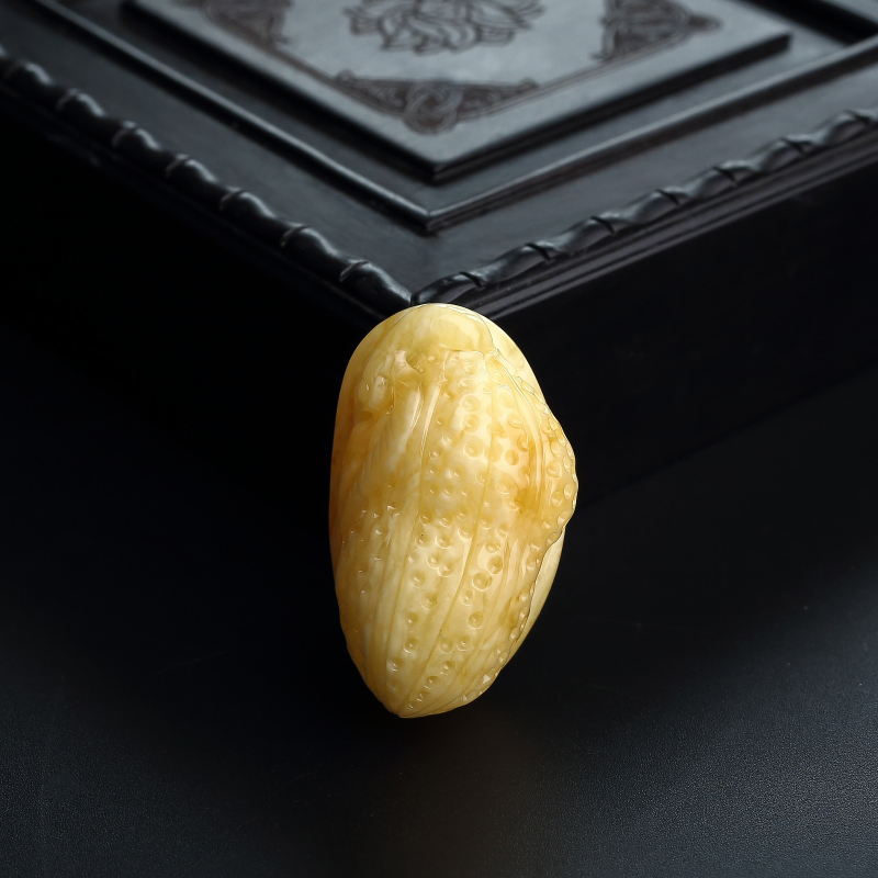 波罗的海天然白花蜜花生吊坠 - 红掌柜