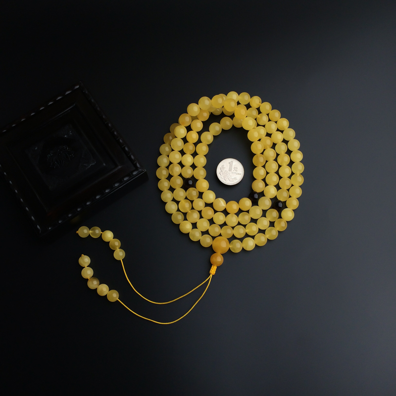 蜜蜡佛珠-红掌柜