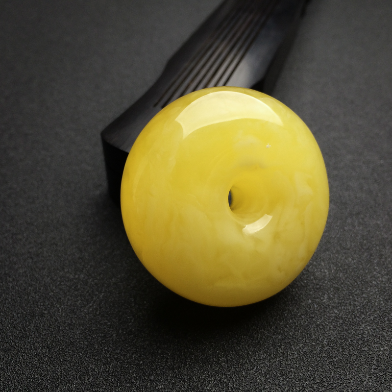 蜜蜡平安扣吊坠-红掌柜