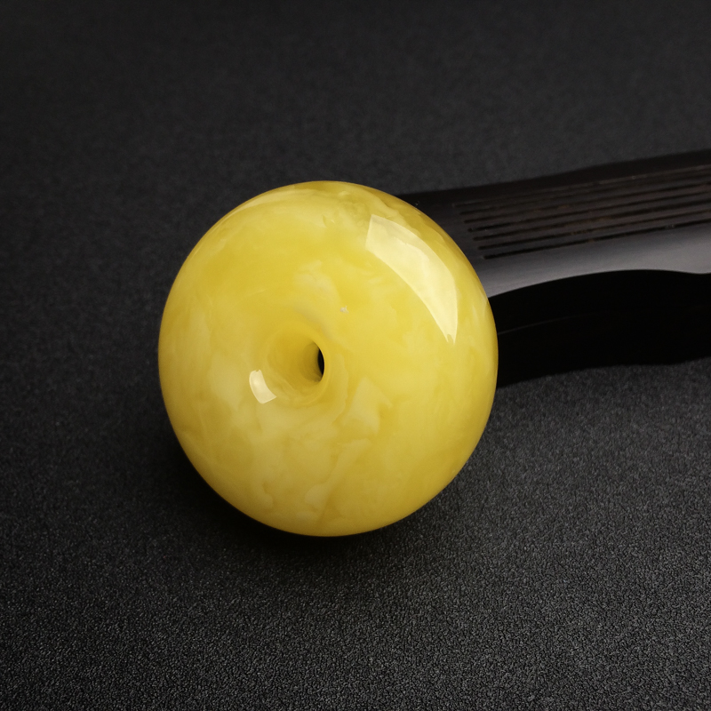 鸡油黄蜜蜡吊坠-红掌柜