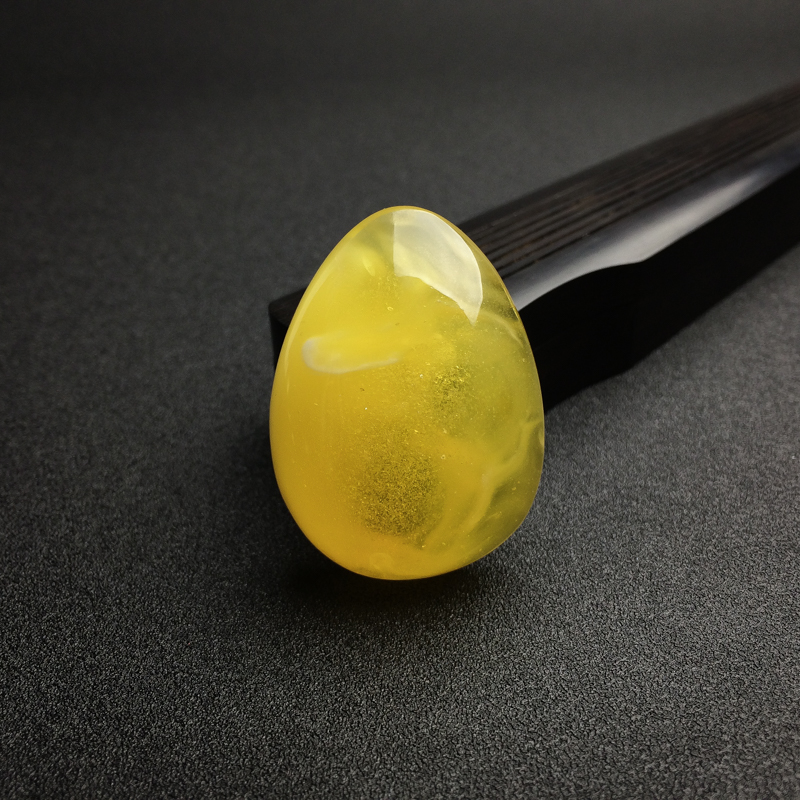 金绞蜜鸡油黄蜜蜡水滴吊坠-红掌柜