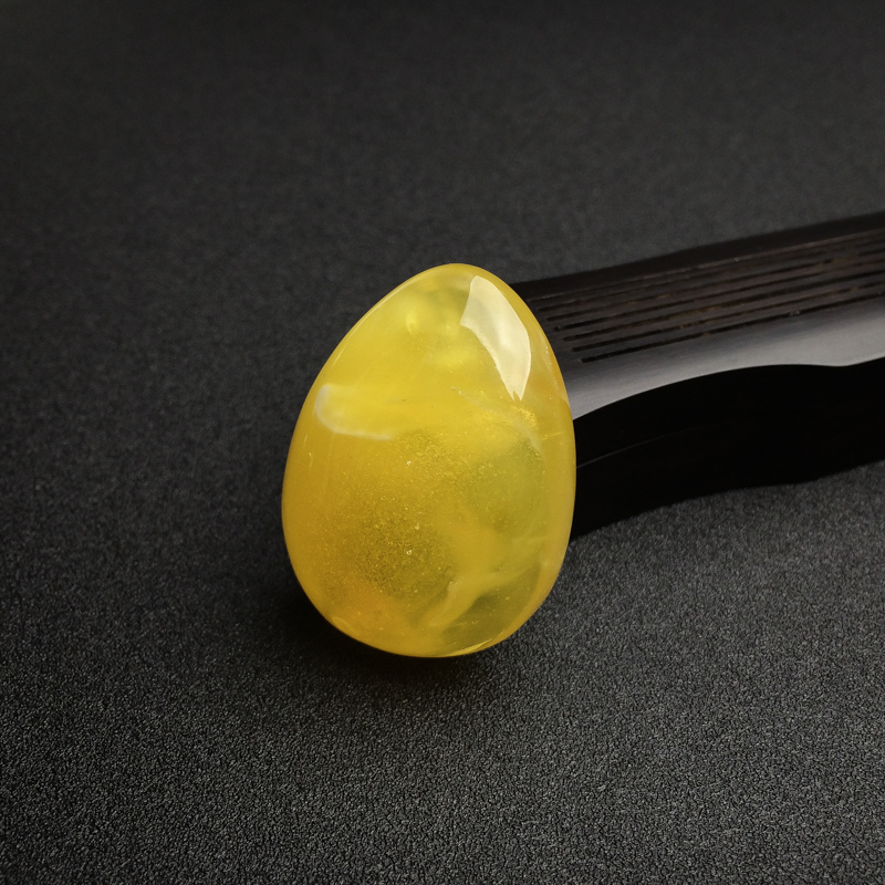 金绞蜜鸡油黄水滴吊坠-红掌柜