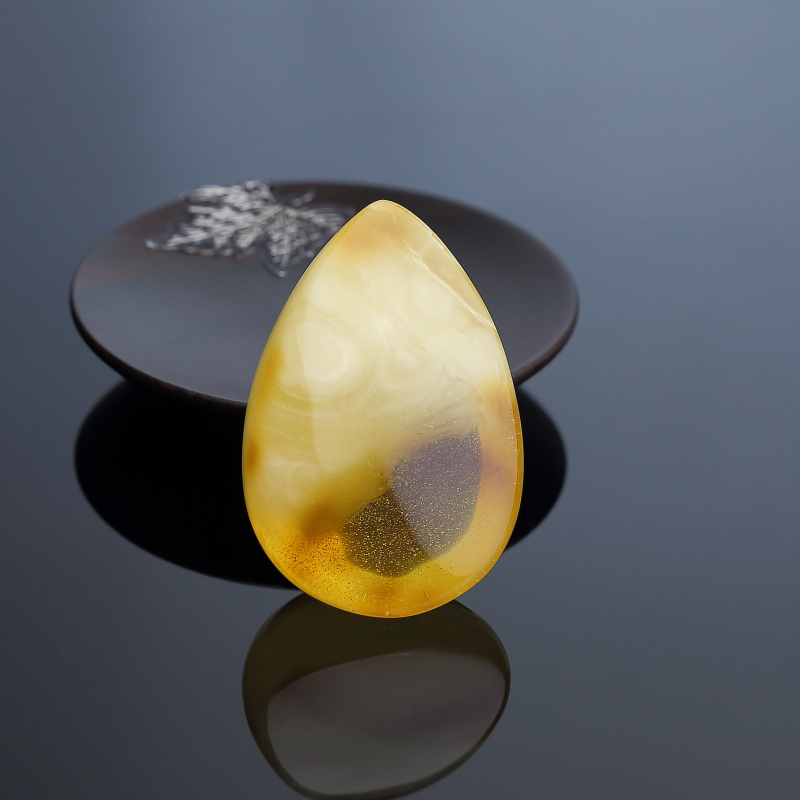 金绞蜜鸡油黄蜜蜡吊坠 - 红掌柜