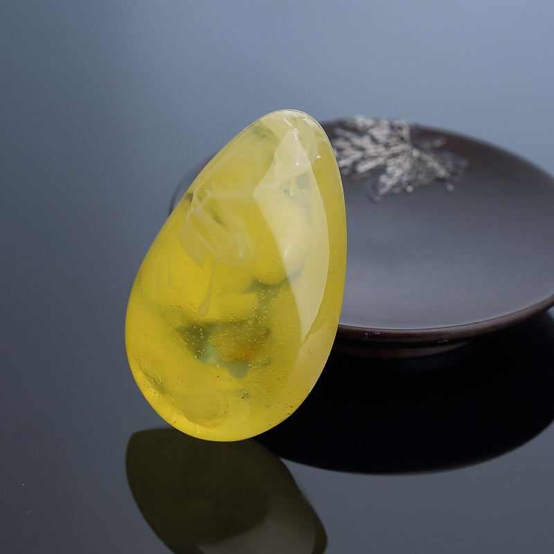 金绞蜜鸡油黄蜜蜡随形吊坠 - 红掌柜