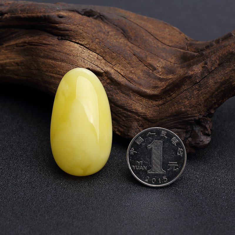 波罗的海鸡油黄蜜蜡随形吊坠-红掌柜