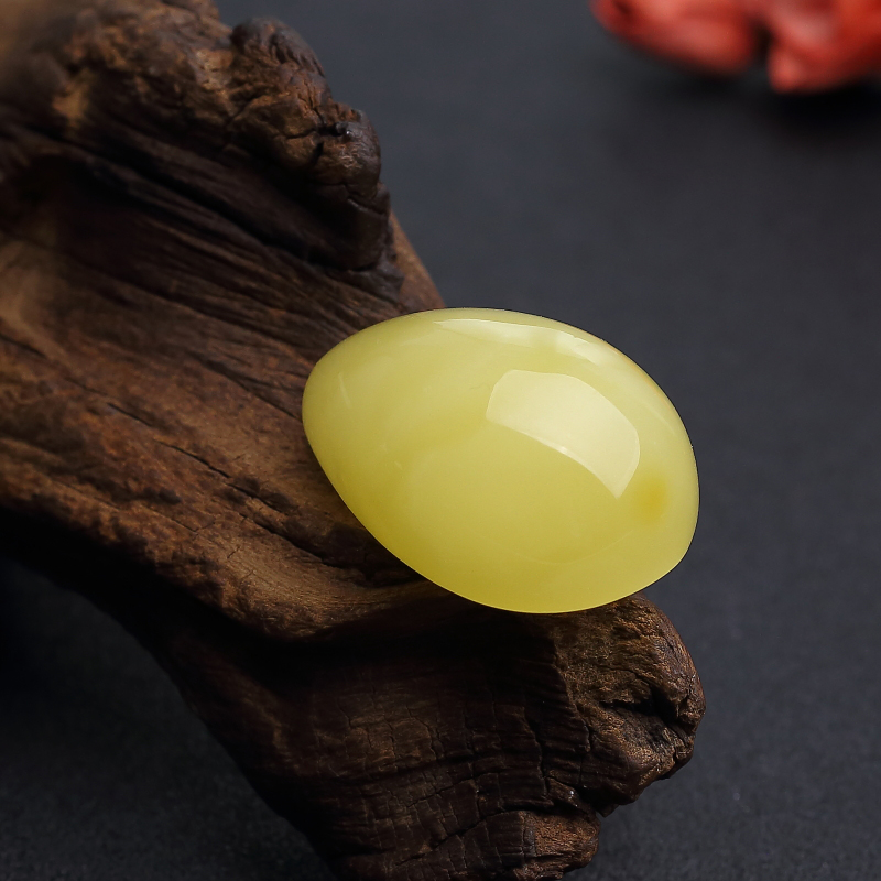 天然蜜蜡随形吊坠-红掌柜