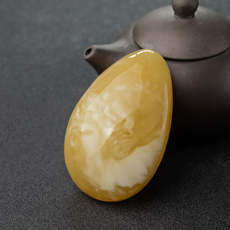 波罗的海白花蜜蜜蜡随形吊坠-红掌柜