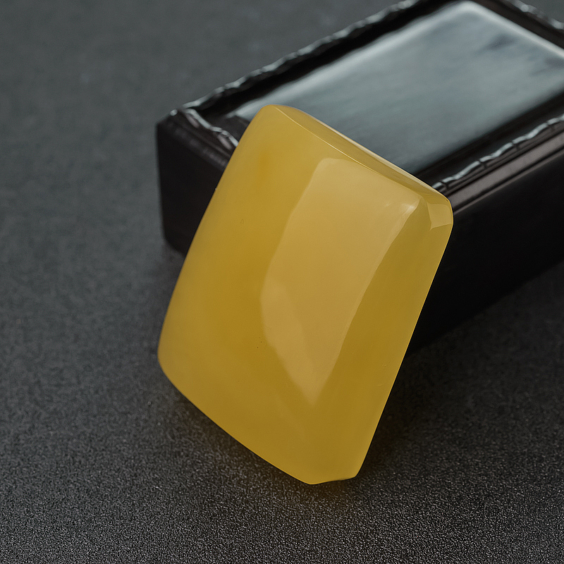 蜜蜡无事牌吊坠-红掌柜