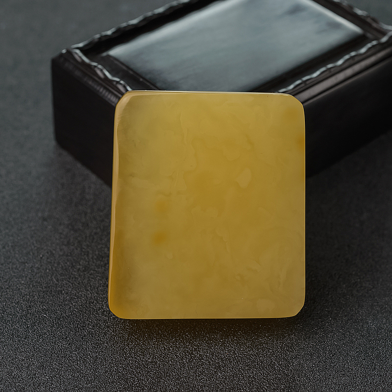 鸡油黄蜜蜡吊坠-红掌柜