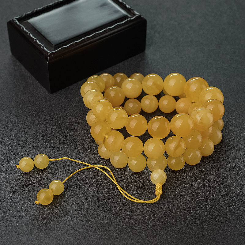 天然蜜蜡塔链-红掌柜